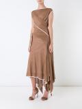 tied wrap maxi dress