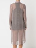 sheer shirt dress