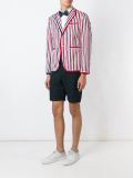 条纹西装夹克