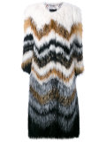 striped long coat 