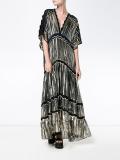 Metallic Silk-Blend Gown