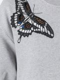 butterfly embroidered sweatshirt