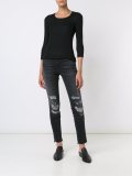'Ballet Neck'罗纹上衣
