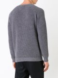 ribbed crew neck jumper