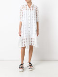 sheer shirt dress