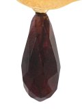 'In Mood For Love' lips garnet earring