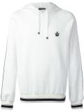 embroidered crown hoodie