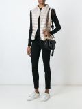 zipped puffer gilet