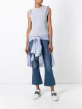 ruched cap sleeve top