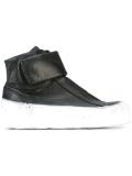 extended sole hi-top sneakers