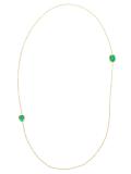 18K gold and emerald necklace