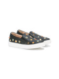 embellished slip-on shoes