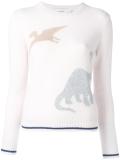 dinosaur intarsia jumper