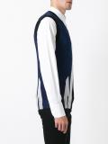 Tiger Flash lamé V-neck vest