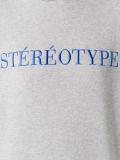 'stéréotype' embroidery hoodie