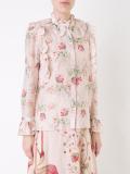 floral ruffle blouse 