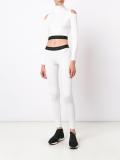 cropped cutout turtleneck sweatshirt