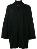 relaxed fit open coat