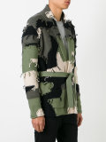 shawl lapel belted cardigan