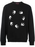 birds print sweatshirt 