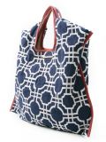 jacquard effect tote bag