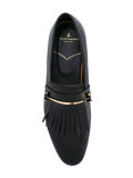fringed trim loafers 