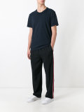 contrast stripe track pants 