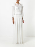 long lace panel dress 