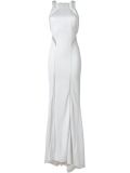 sheer detailing long dress