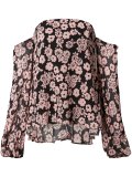 floral print off-shoulder blouse