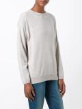 crew neck knit blouse