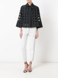 sheer checked shirt