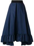 A-line ruffled skirt