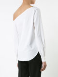 asymmetric shoulders blouse