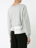 ruffle-trimmed sweatshirt