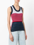 rib stripe tank top