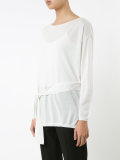 'Elise' lightweight tie sweater