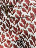 leaf jacquard trousers