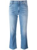 raw hem cropped jeans