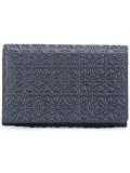 embossed logo pattern wallet
