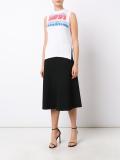geometric knitted sleeveless top