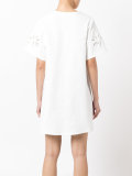 floral detail shift dress