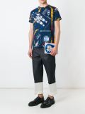 太空船印花手拿包