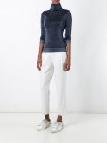 metallic turtle neck sweater