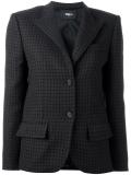 checked blazer