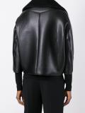 artificial leather biker jacket