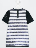striped sequined dress