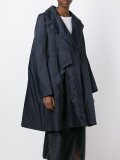 flared single button coat