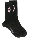 geometric knit sock