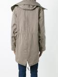 concealed fastening hooded coat